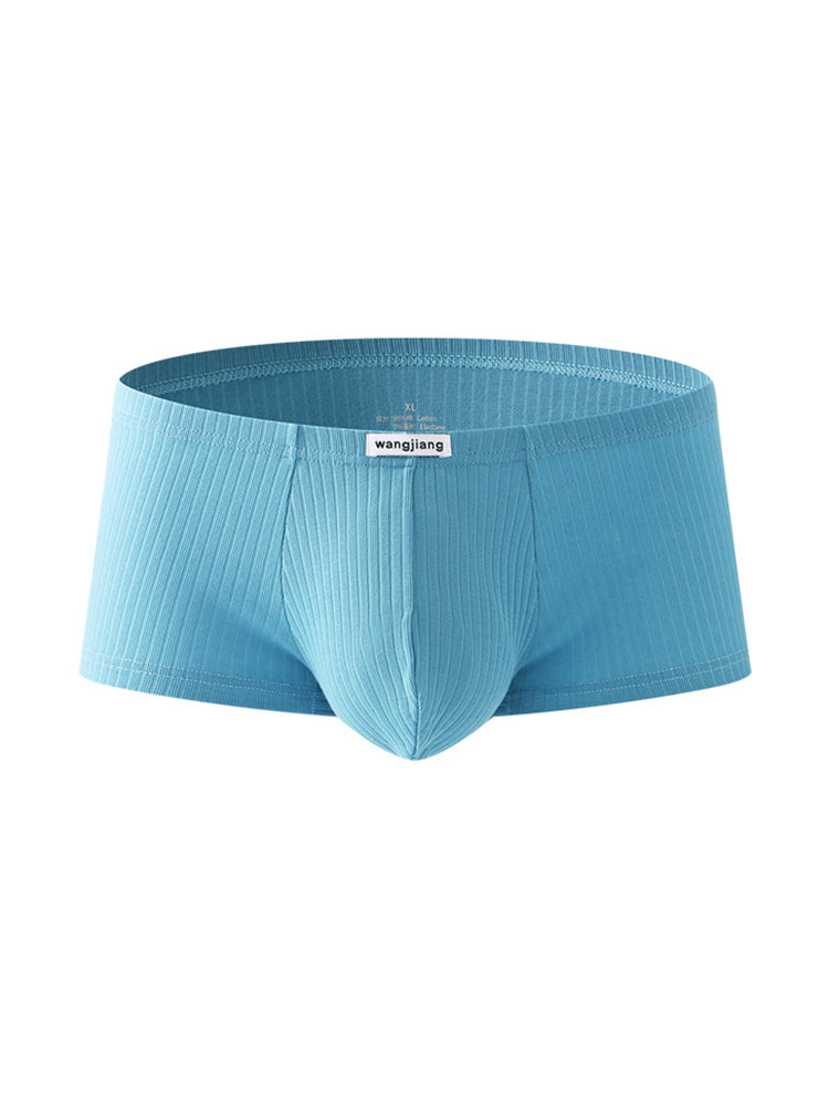 2 Pack Premium Cotton Double-Layered Gusset Breathable U-Pouch Trunks | dmunderwear detail image 1