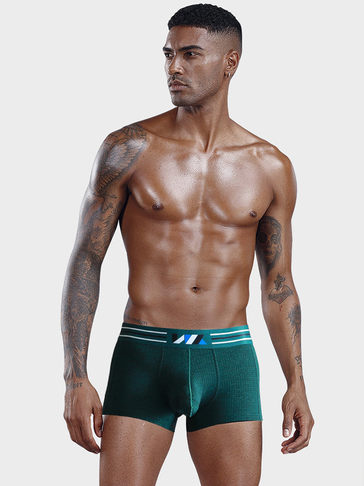 2 Pack Separated Pouch Comfy Mens Boxer Briefs | dmunderwear detail image 1