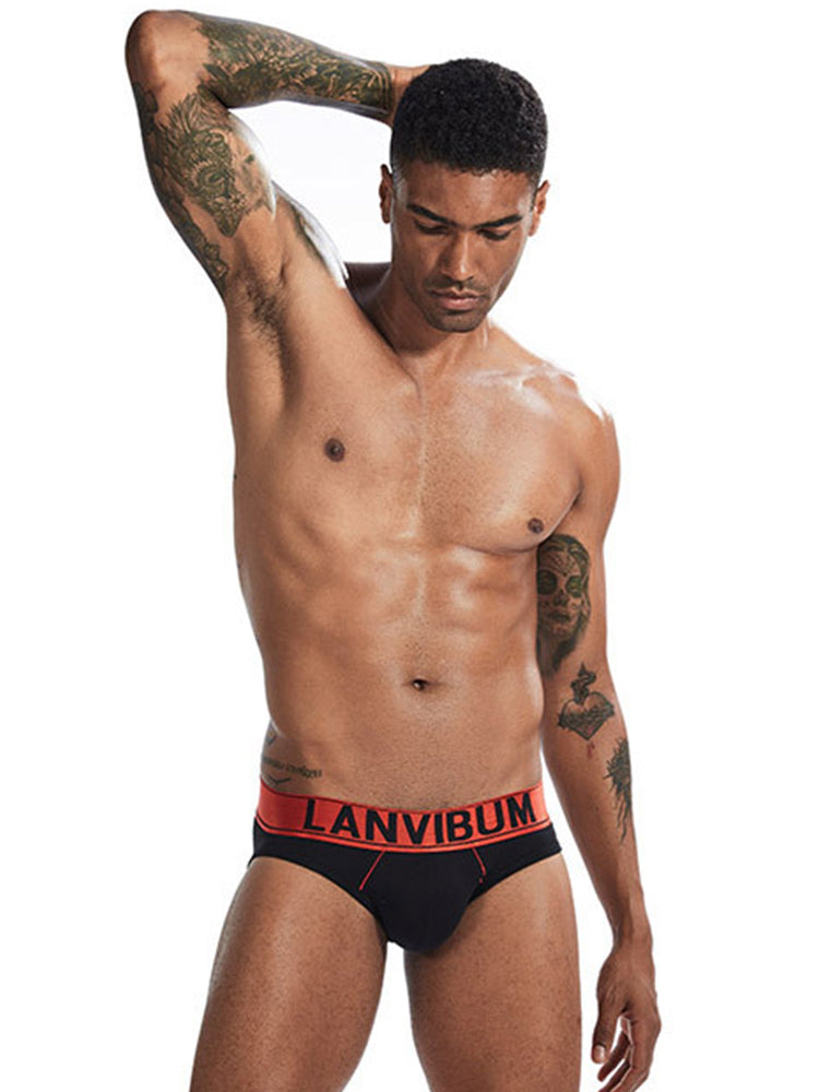 2 Pack U Convex Elastic Waistband Briefs | dmunderwear detail image 1