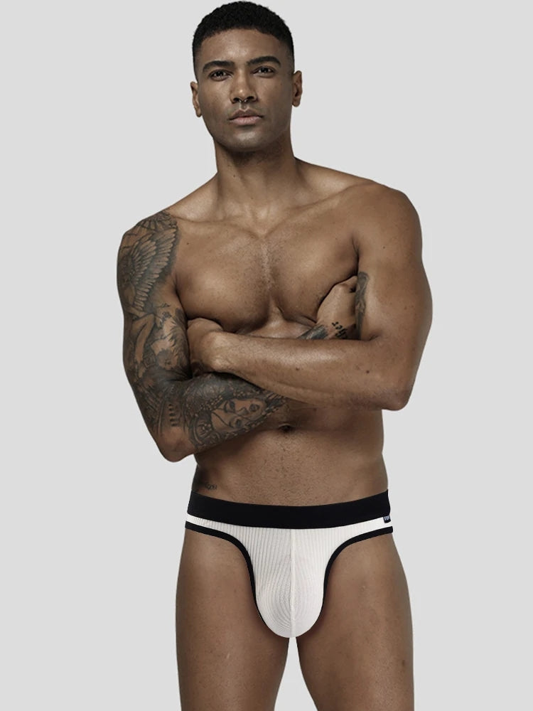 3 Pack Low Rise Soft Briefs With Support Pouch | dmunderwear detail image 1