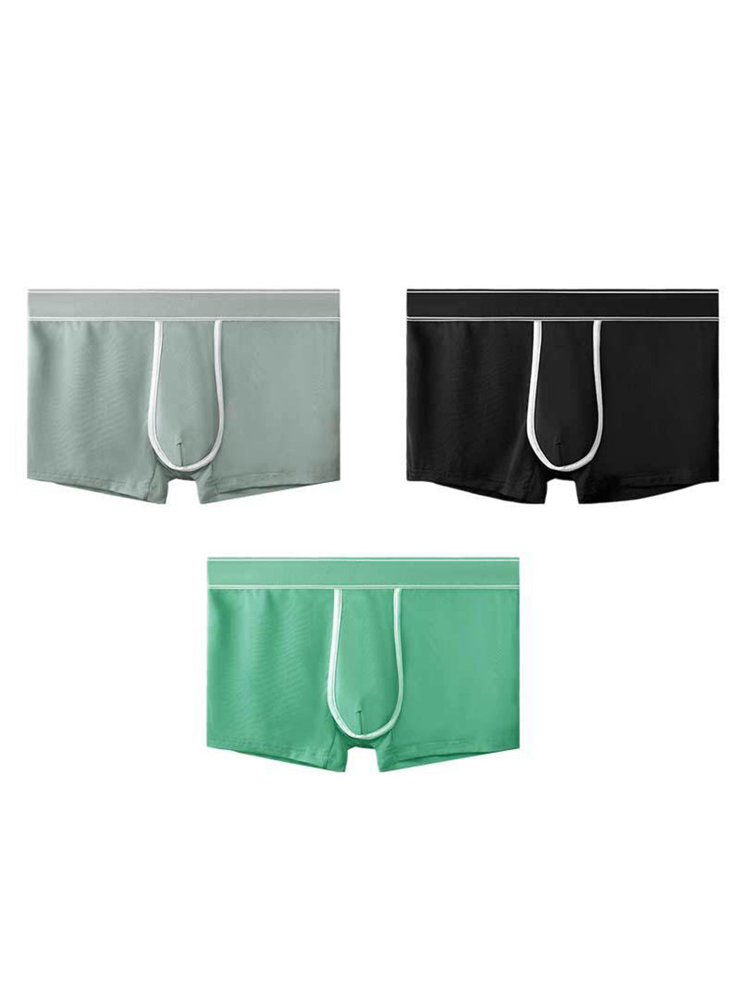 3 Pack Men's Breathable Micro Thin Trunks | dmunderwear variant image