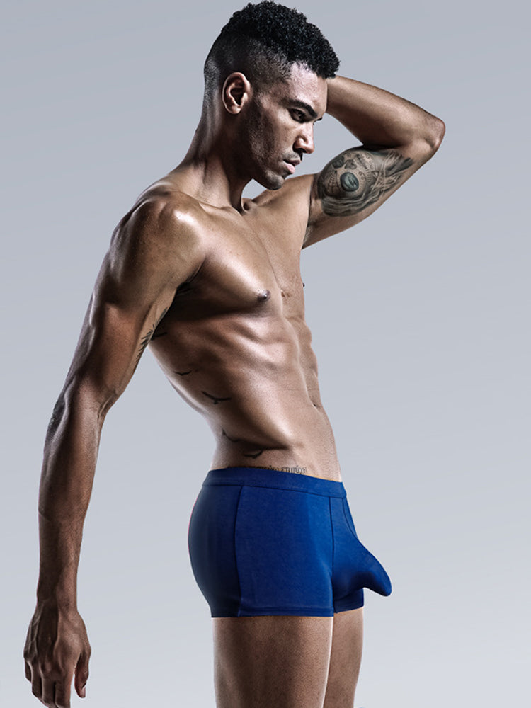 3 Pack Men's Separate Sexy Free Stretch Trunks | dmunderwear detail image 1