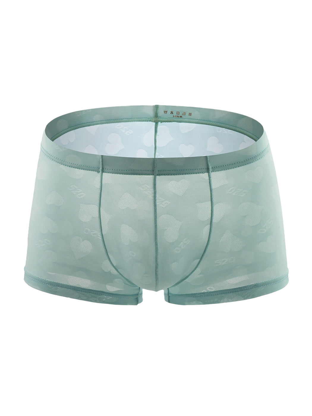 3- Pack Men's Sexy Heart Mesh Trunks | dmunderwear detail image 1