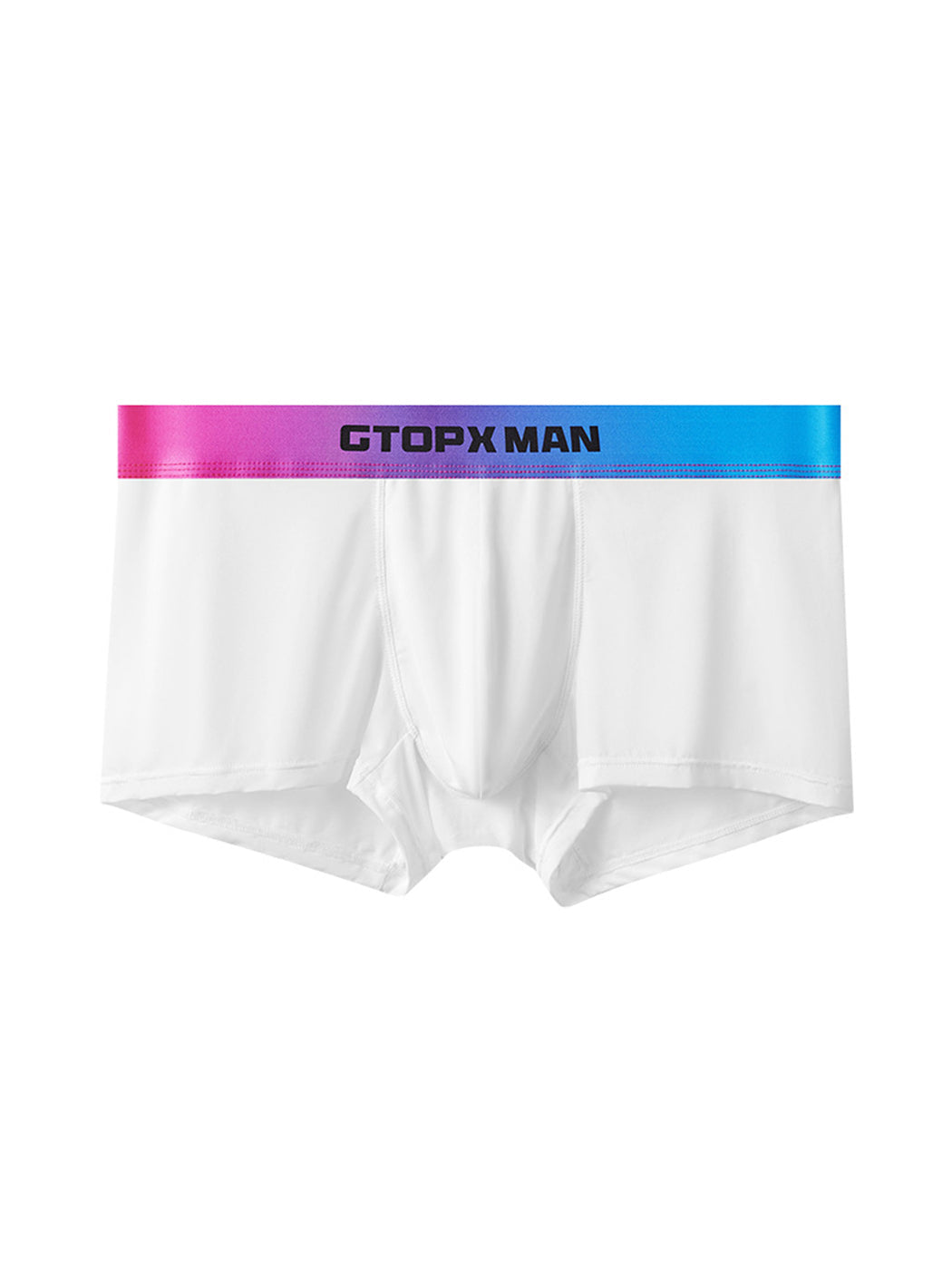 3 Pack Men's U Pouch Trunks with Ombre Belt | dmunderwear detail image 1