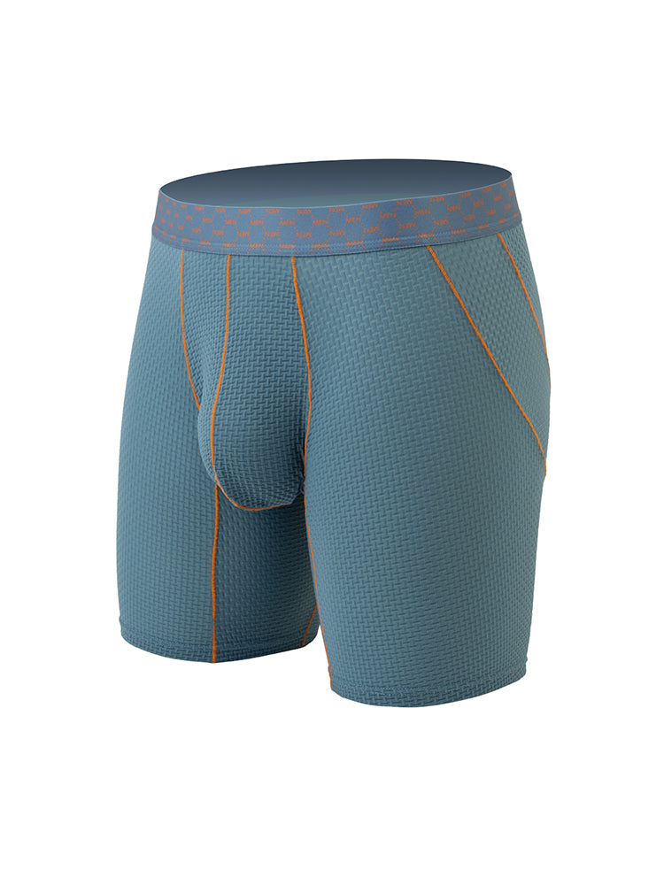 3 Pack Men's Anti-chafing Waffle Boxer Briefs | dmunderwear detail image 1