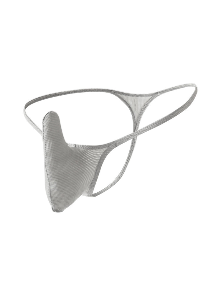 3 Pack Men's Breathable Mesh Sexy Ice Silk Strings | dmunderwear detail image 1