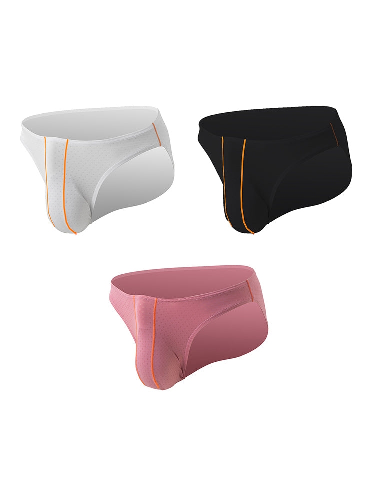 3 Pack Men's Breathable Mesh Sexy Low-Rise Supportive Pouch Bikini | dmunderwear variant image