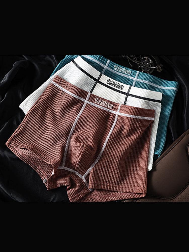 3 pack Men's Cool-Sensing Trunks | dmunderwear detail image 1