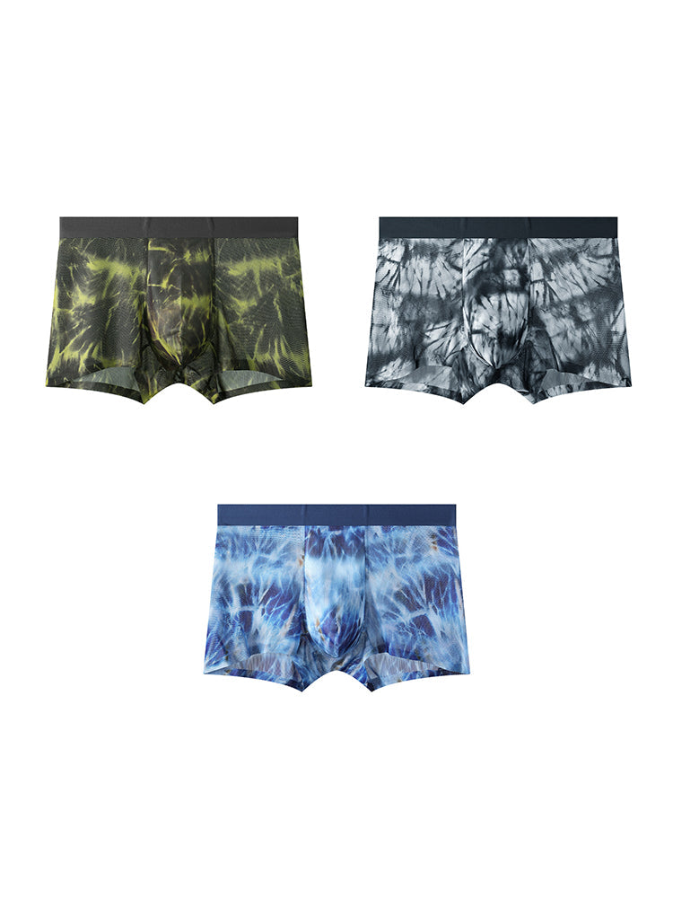 3 Pack Men's Cooling Quick-Dry Breathable Camouflage Sports Trunks | dmunderwear variant image