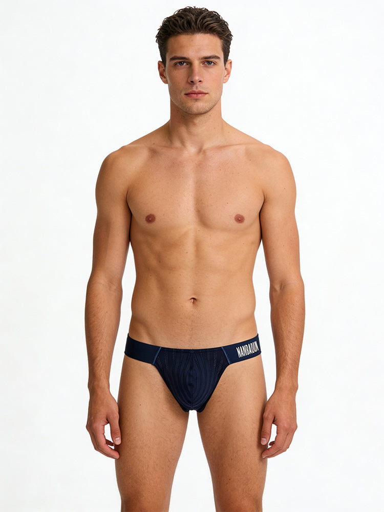 3 Pack Men's Durable Stretch Soft-Touch & Enhancing Pouch Bikinis | dmunderwear detail image 1