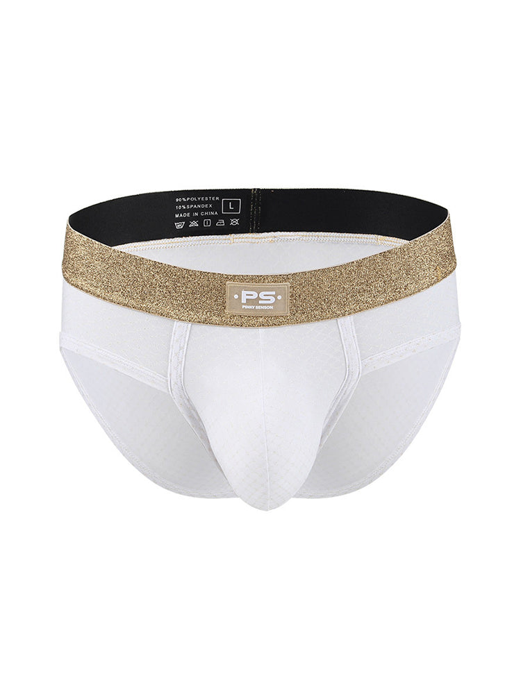 3 Pack Men's Quick-Dry Highly Elastic Briefs | dmunderwear detail image 1