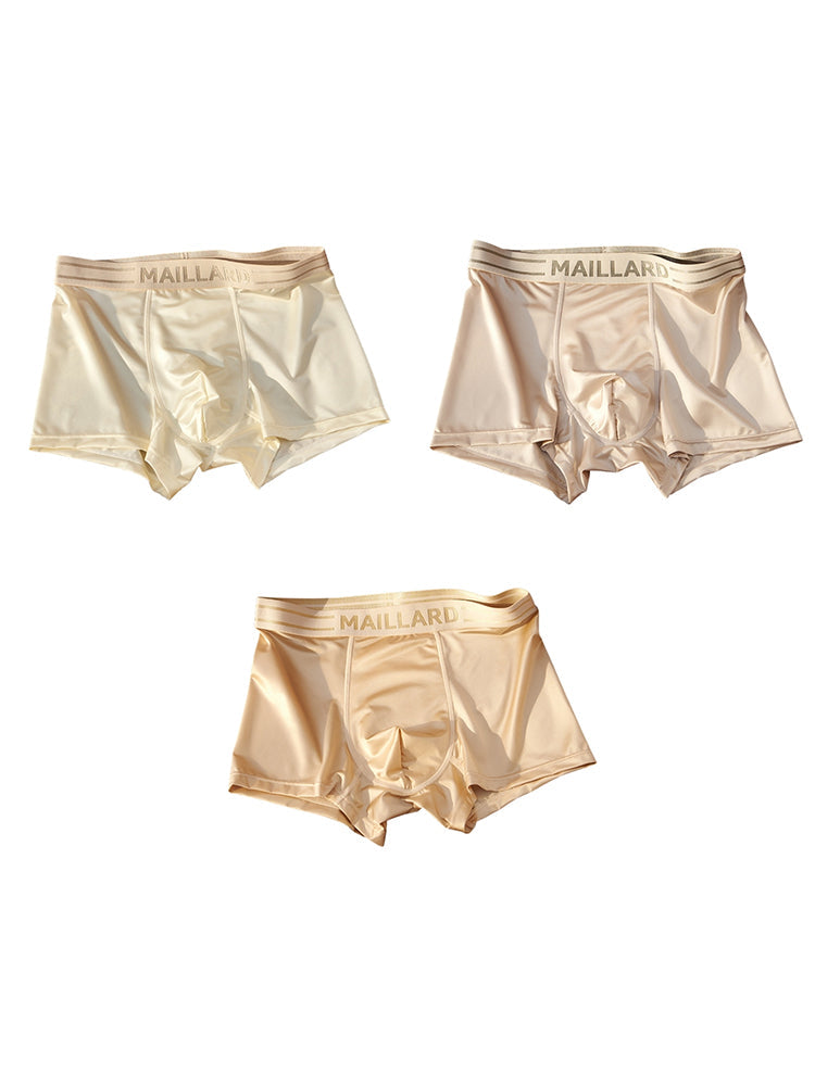3 Pack Men's Ice Silk Antibacterial Odor-Control Trunks | dmunderwear variant image