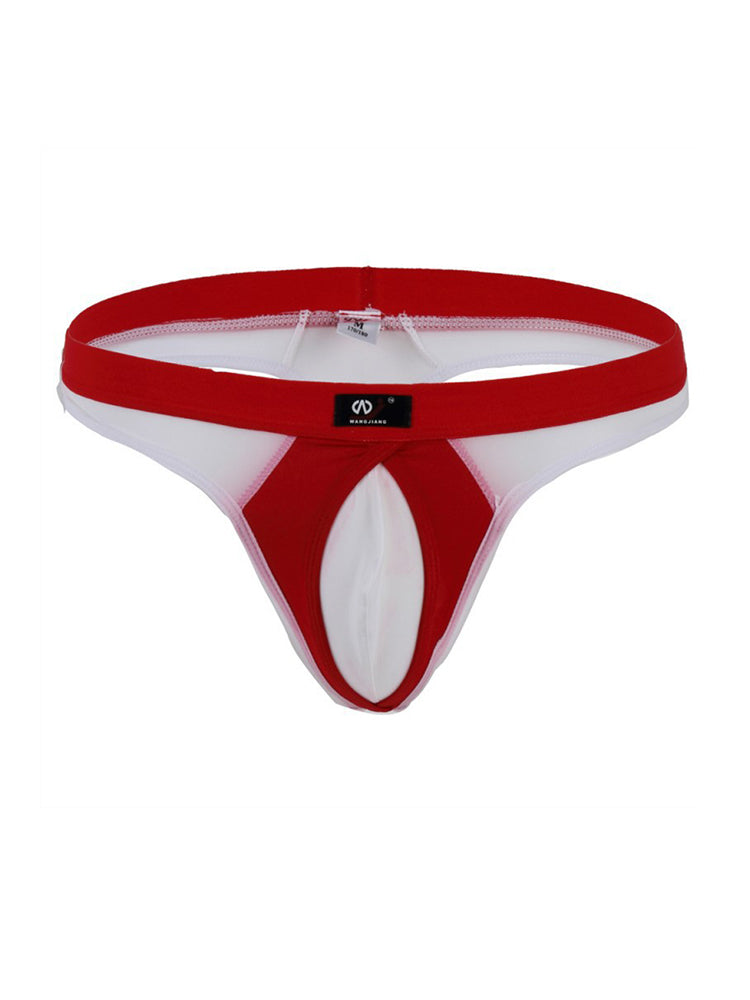 3 Pack Men's Ice Silk Sexy Lightweight Quick-Dry Breathable Thongs | dmunderwear detail image 1