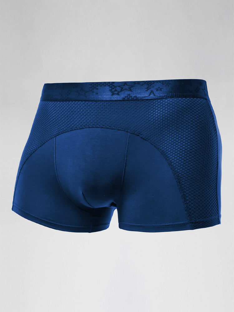 3 Pack Men's Ice Silk Sports Breathable Boxer Briefs | dmunderwear detail image 1