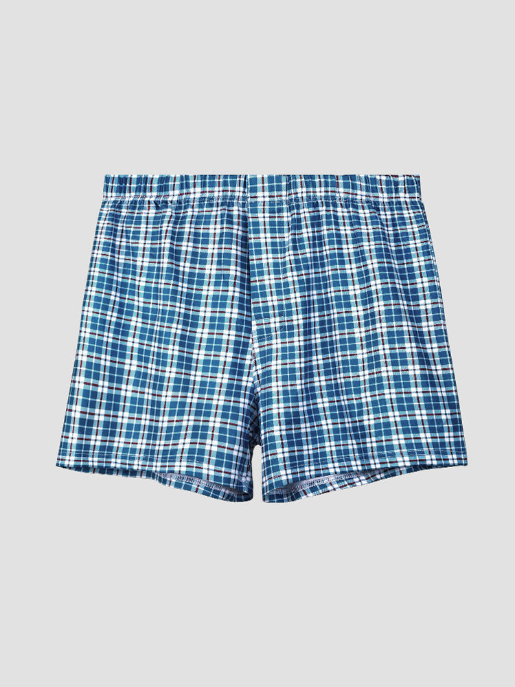 3 Pack Men's Loose Fit Mid-Rise Comfy Waistband Quick-Dry Boxers Shorts | dmunderwear detail image 1