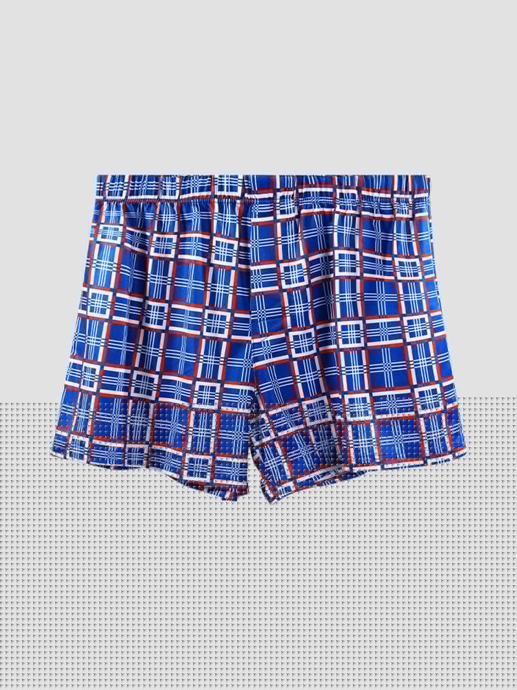 3 Pack Men's Loose Fit Mid-Rise Comfy Waistband Quick-Dry Boxers Shorts | dmunderwear detail image 15