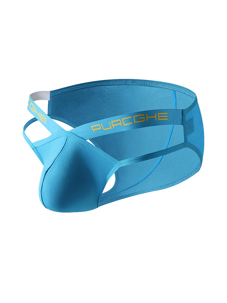 3 Pack Men's Low-Rise Sexy Hollow-Out Bikinis | dmunderwear detail image 1