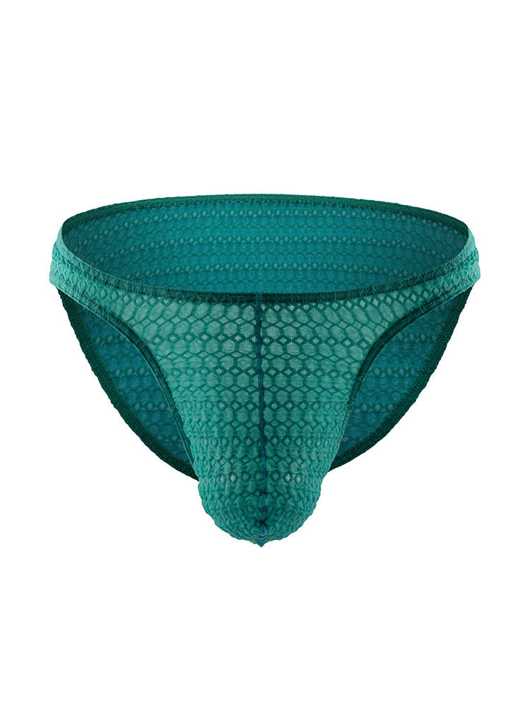 3-pack Men's Low-rise Sexy Mesh Lace Briefs | dmunderwear detail image 1
