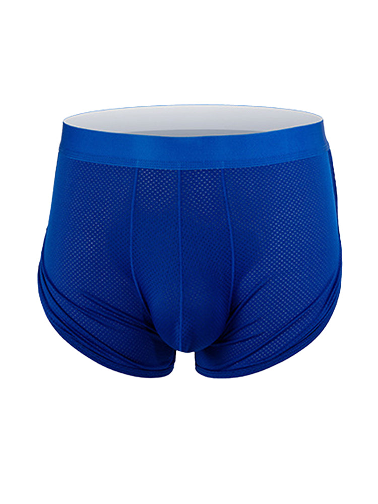 3 Pack Men's Mid Waist Breathable Mesh Home Aloha Boxers | dmunderwear detail image 1