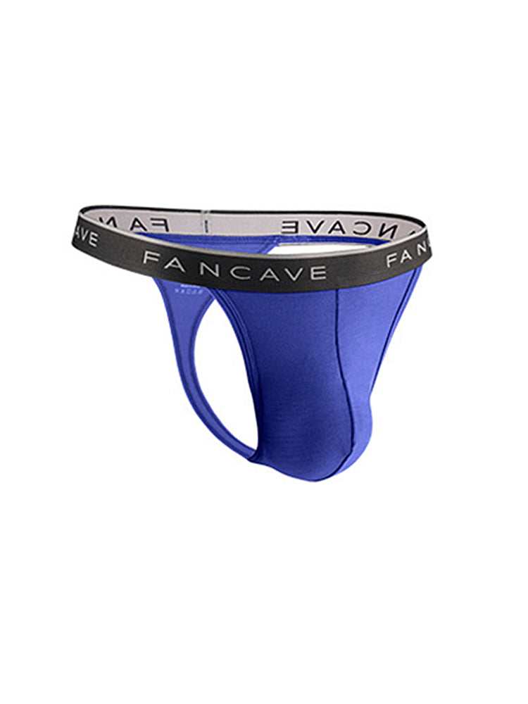 3 Pack Men's Modal U-Pouch Mid-Rise Thongs | dmunderwear detail image 1