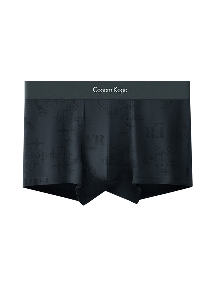 3 Pack Men's Printed Breathable Ultra-Soft Cotton Trunks | dmunderwear detail image 1