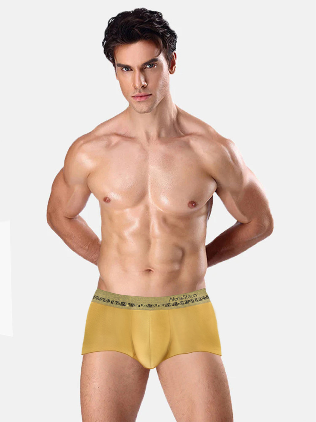 3 Pack Men's Seamless Breathable U Pouch Trunks | dmunderwear detail image 1
