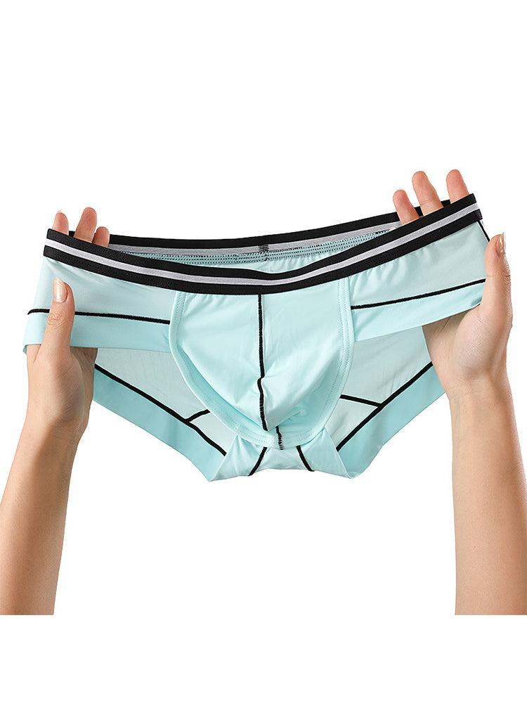 3 Pack Men's Semi-Transparent Comfortable Soft Skin-Friendly Minimalist Briefs | dmunderwear detail image 1
