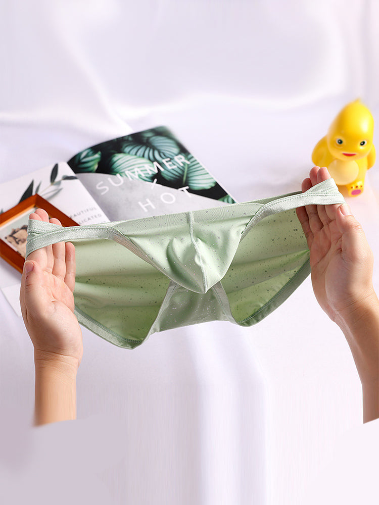 3-pack Men's Sexy Breathable U-convex Big Pouch Bikini | dmunderwear detail image 1