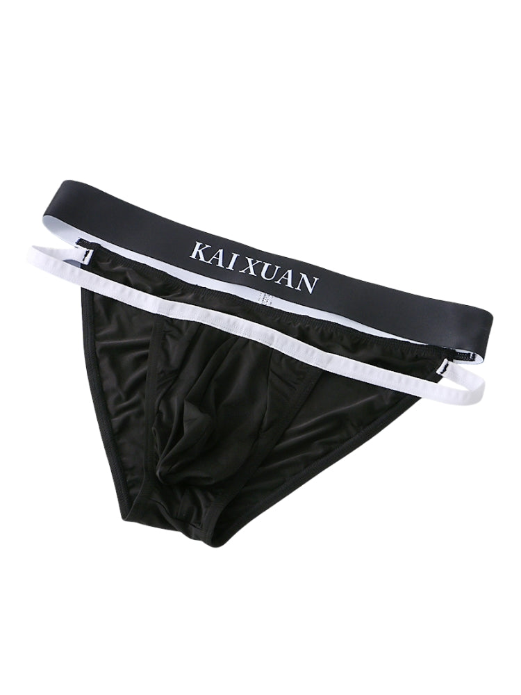 3 Pack Men's Sexy High-Cut 3D U-Pouch & Breathable Bikini | dmunderwear detail image 6