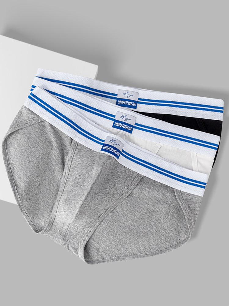3-pack Men's Sexy High-cut Breathable Briefs | dmunderwear detail image 1