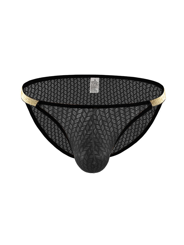 3 Pack Men's Sexy Low-Rise Hip-Lifting Briefs | dmunderwear detail image 1