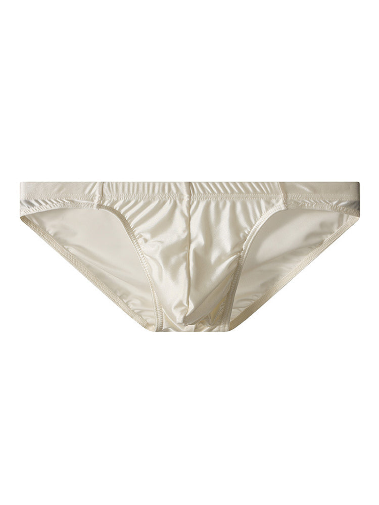 3 Pack Men's Sexy & Stylish Loose-Fit Seamless Solid Color Low-Rise Bikini | dmunderwear detail image 10