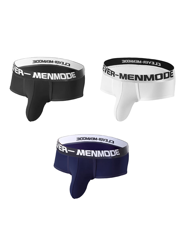 3 Pack Men's Sexy Ultra-Thin Supportive Pouch Breathable Stretch Fit Trunks | dmunderwear variant image