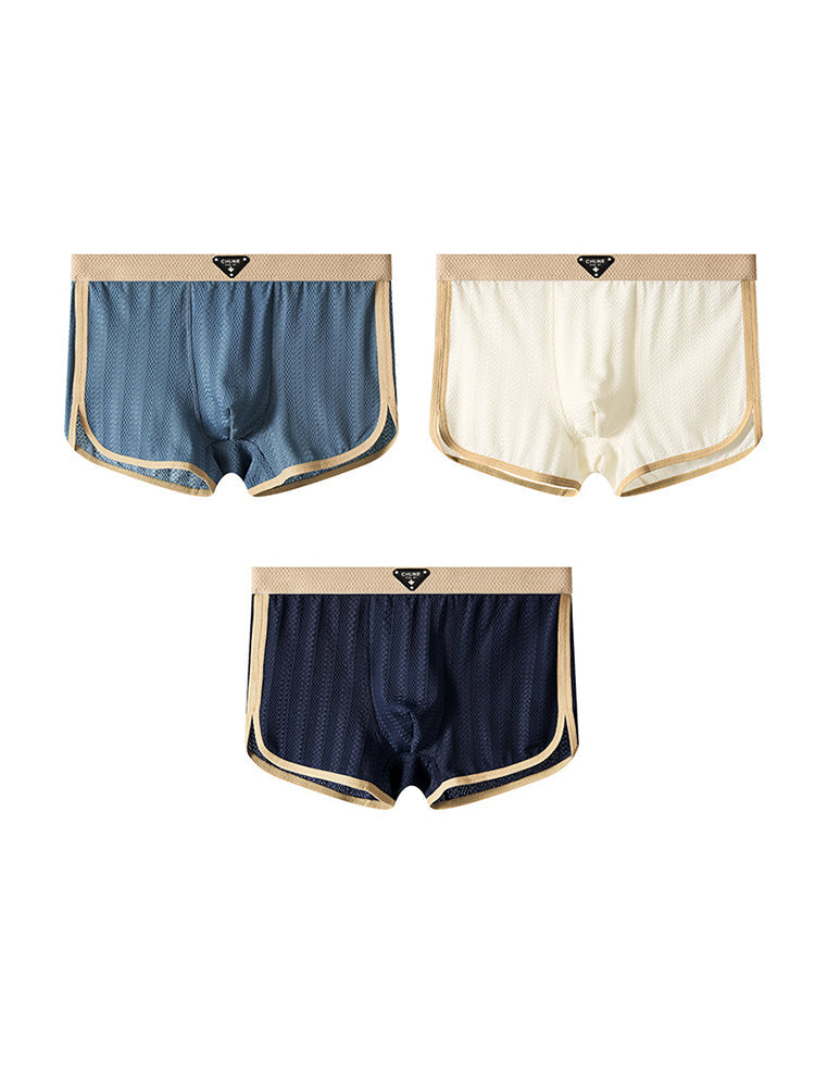 3 Pack Men's Breathable Trunks – Soft and Skin-Friendly Comfort | dmunderwear variant image