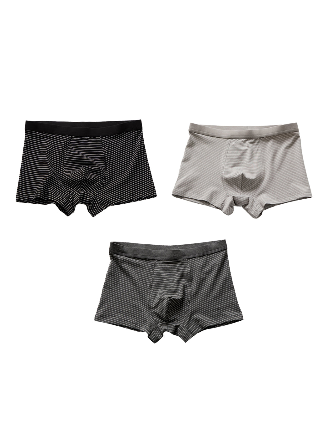 3 Pack Men's Striped Trunks for Ultimate Comfort | dmunderwear variant image