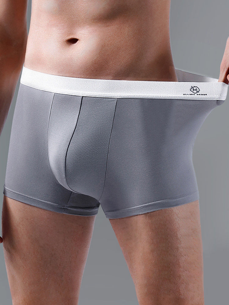 3 Pack Men's Traceless Breathable Modal Trunks | dmunderwear detail image 1