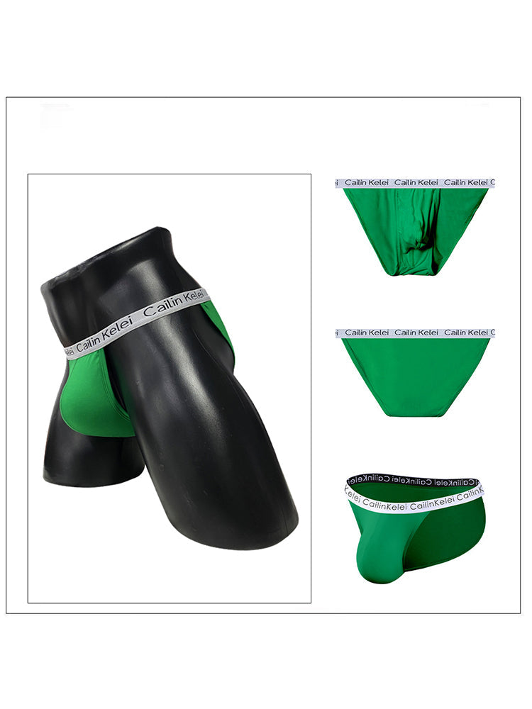 3-pack Men's Ultra Sexy Low Rise U-shaped Convex Pouch Briefs | dmunderwear detail image 1
