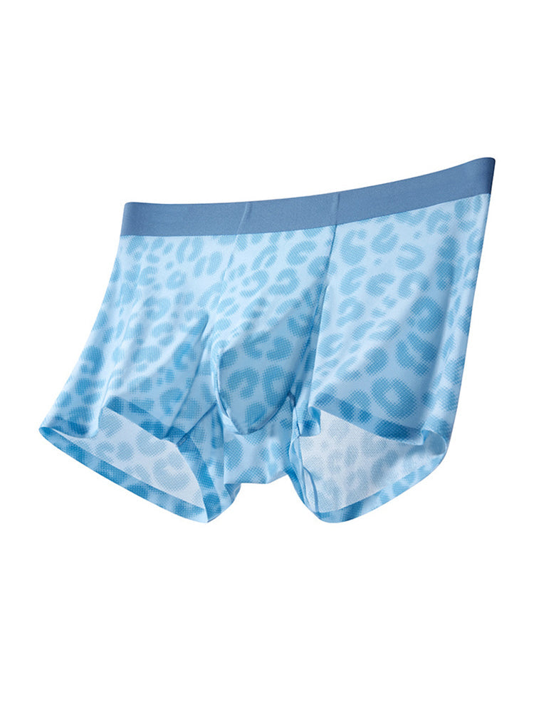 3 Pack Men's Ultra-Thin Ice Silk Trunks | dmunderwear detail image 1