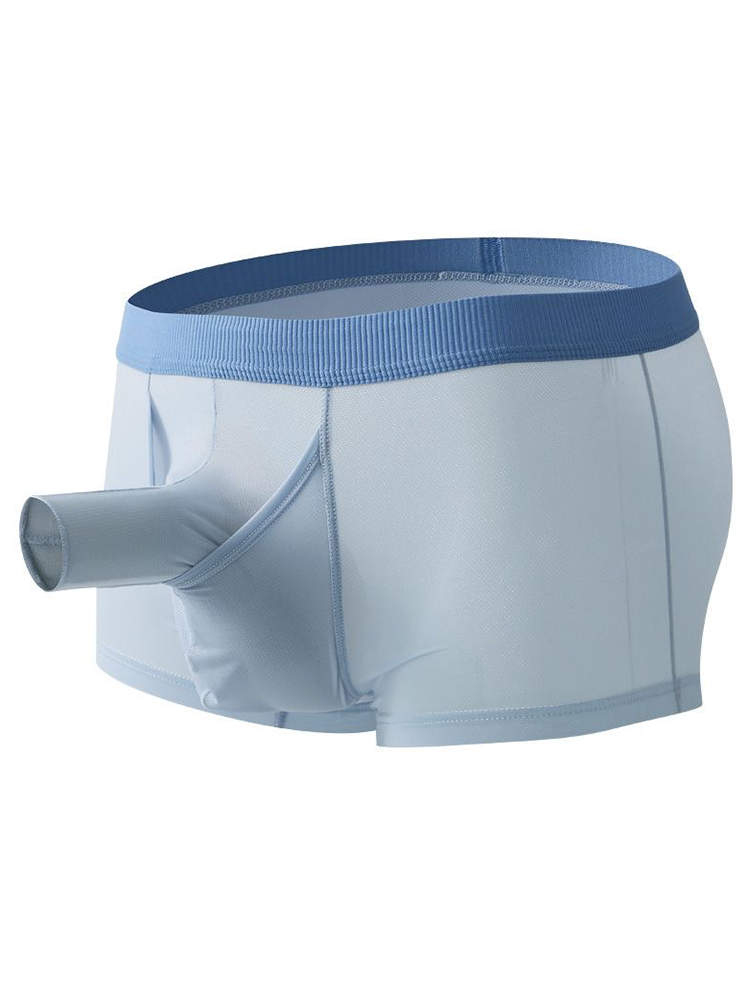 3 Pack Separate Pouch Trunks With Fly Front | dmunderwear detail image 1