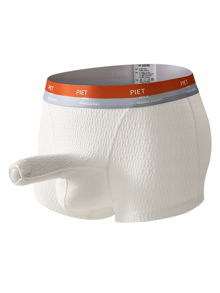 3 Pack Separate Pouch Trunks with Open Fly | dmunderwear detail image 1