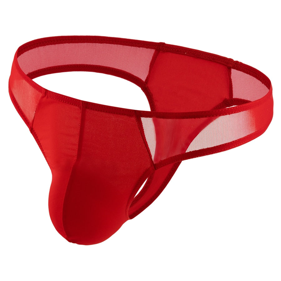 3 Pack Stretchy Half-Sheer Thong | dmunderwear detail image 8