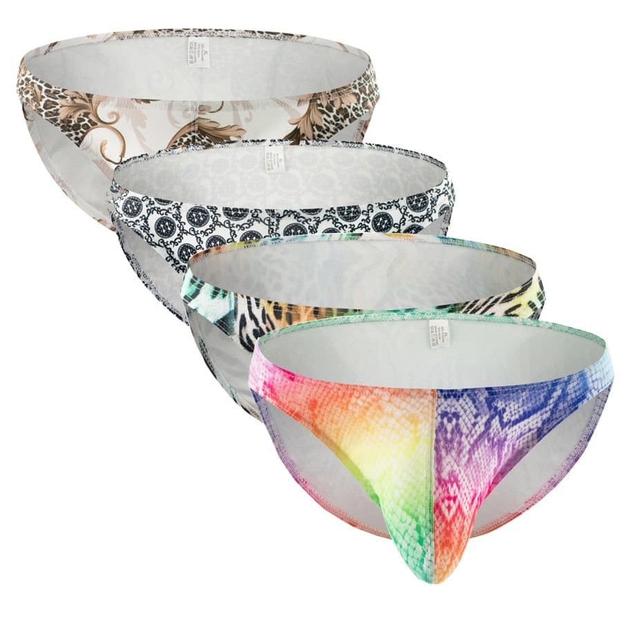 4 Pack Bold Print Briefs | dmunderwear variant image