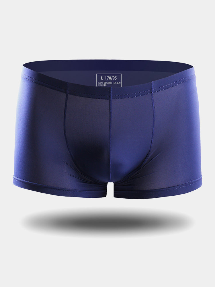 4 Pack Cooling Silk Bulge Pouch Men's Underwear | dmunderwear detail image 1