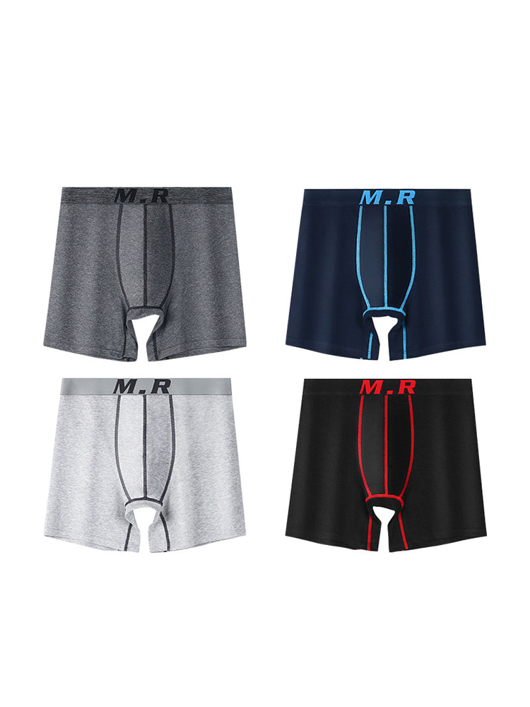 4 Pack Men's Classic Microfiber Trunks | dmunderwear detail image 8
