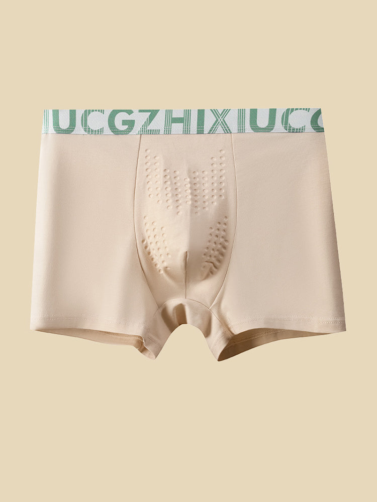 4 Pack Men's Antibacterial Comfort Cotton Quick-Dry Trunks | dmunderwear detail image 1