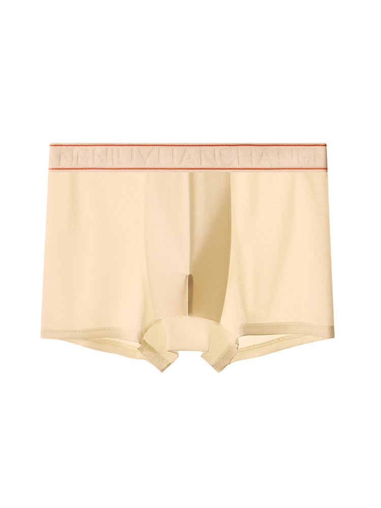 4 Pack Men's Antibacterial Comfy Waistband Ice Silk Trunks | dmunderwear detail image 1