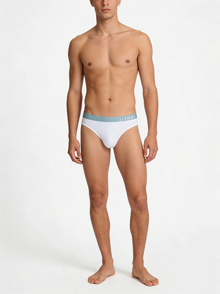 4 Pack Men's Cooling Stretch Fit Lightweight & Airy Soft Touch Briefs | dmunderwear detail image 1