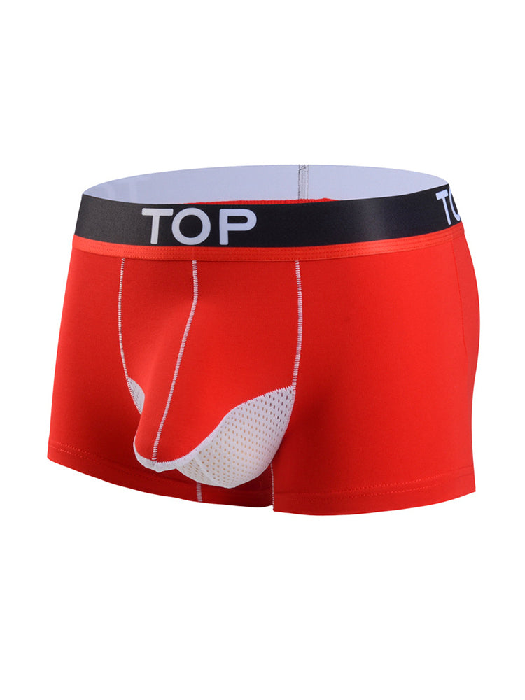 4 Pack Men's Cotton Gun Egg Separation Elephant Nose Trunks | dmunderwear detail image 1