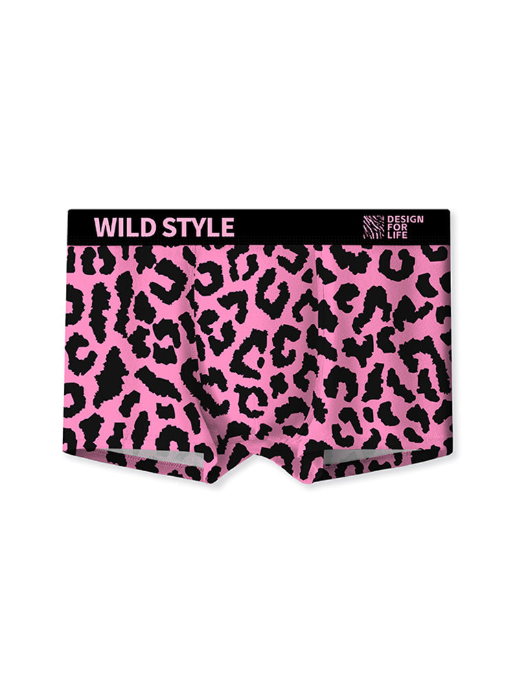 4 Pack Men's Ice Silk Bold Prints Anti-Chafing Stretch Fit Trunks | dmunderwear detail image 1