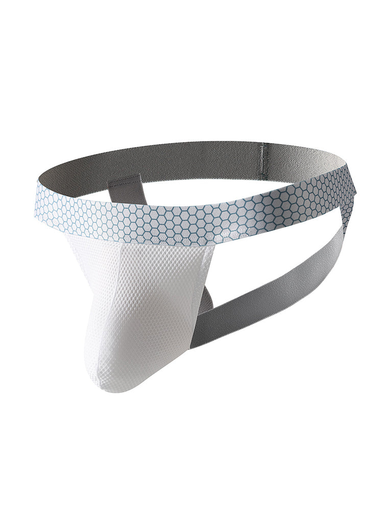 4 Pack Men's Solid Color Seamless Comfort Sporty Cut Cooling Touch Stretch Fit Jockstrap | dmunderwear detail image 1